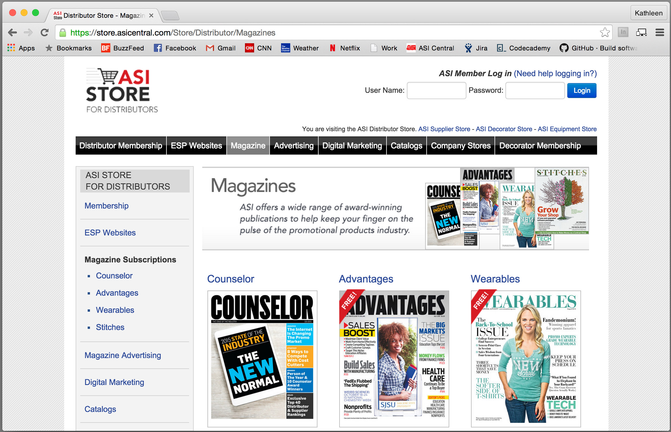 asistore magazine page